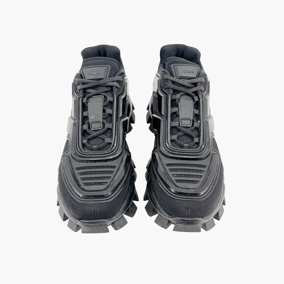 Prada Cloudbust Thunder Sneakers Men 5.5 Women 9.5 Black Chunky Lug Sole Shoe - Picture 2 of 15